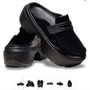 Croc stomp high shine loafers